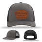 Dirty Hands Clean Money Hat | Blue Collar Leather Patch Design