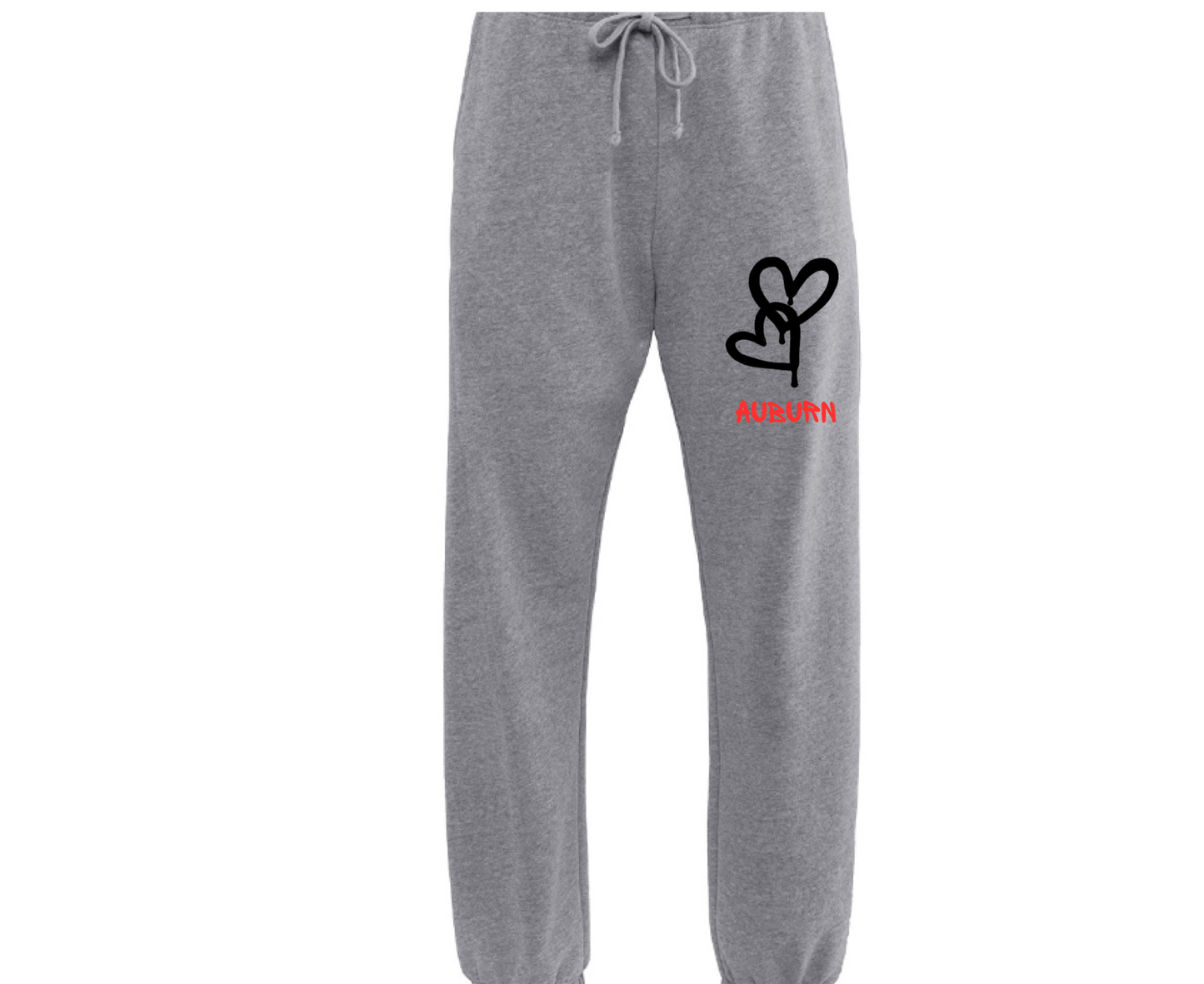 Customizable: Graffiti Black Hearts Sweatpants