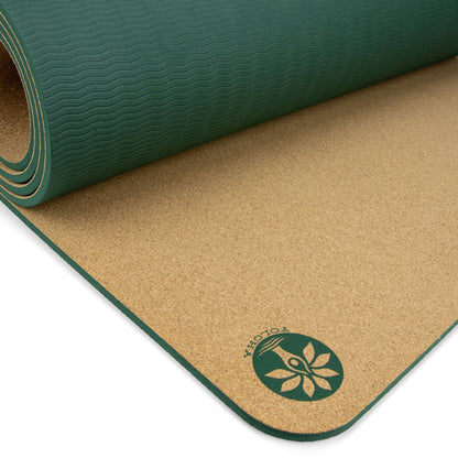 Swirly Flow Aura Cork Yoga Mat