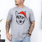 Australian Cattle Dog, Blue Heeler, Santa, Dog, Christmas, Dog Lover, Pet T-Shirt Comfort Colors T-Shirt