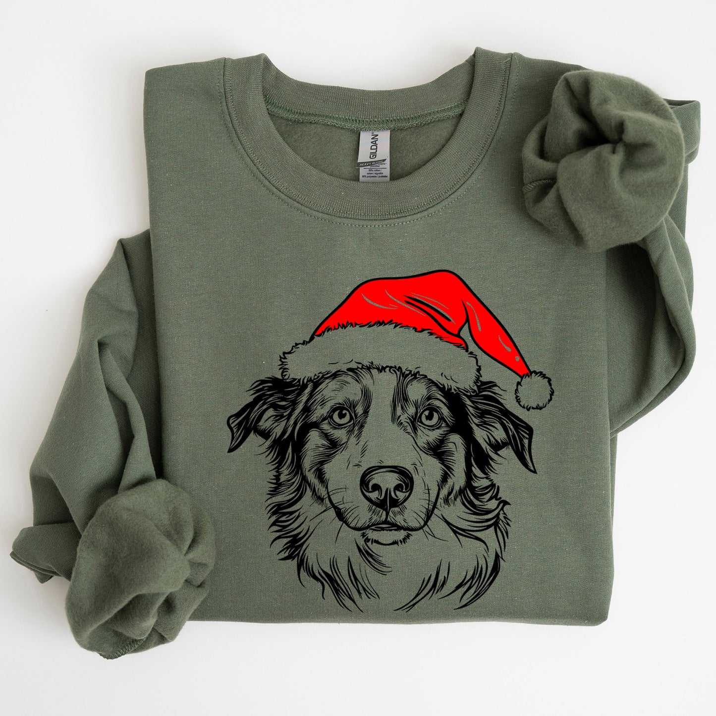 Australian Shepherd, Santa, Dog, Christmas, Dog Lover, Pet Sweatshirt