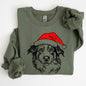 Australian Shepherd, Santa, Dog, Christmas, Dog Lover, Pet Sweatshirt