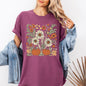 Autumn Botanical, Floral, Flowers, Pressed Flowers, Pumpkins, Thanksgiving Tshirt Comfort Colors T-Shirt