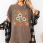 Autumn Botanical, Floral, Flowers, Pressed Flowers, Pumpkins, Thanksgiving Tshirt Comfort Colors T-Shirt