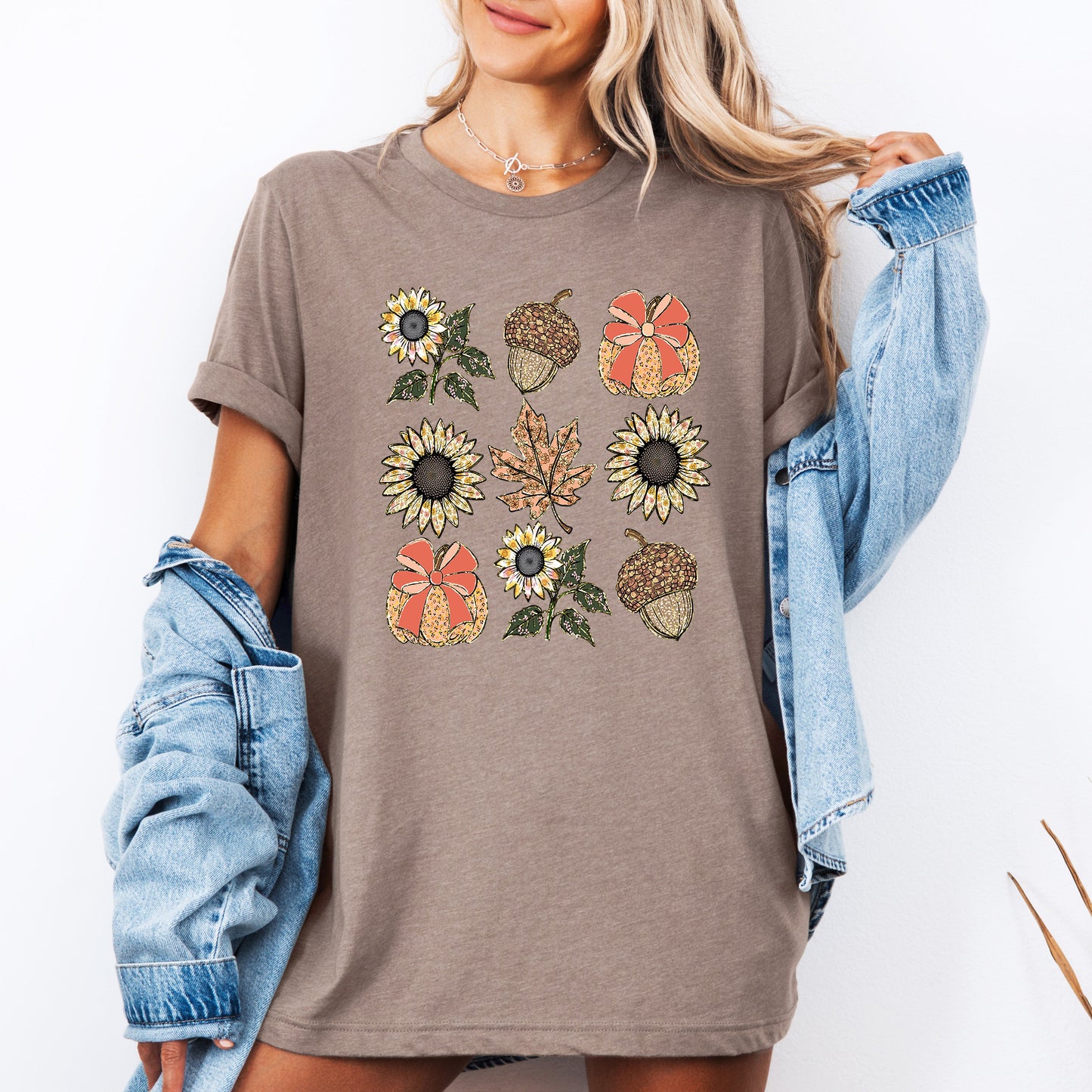Autumn Floral, Sunflowers, Pumpkin, Fall, Tshirt