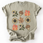 Autumn Floral, Sunflowers, Pumpkin, Fall, Comfort Colors T-Shirt