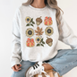 Autumn Floral, Sunflowers, Pumpkin, Fall Sweatshirt