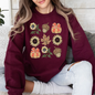 Autumn Floral, Sunflowers, Pumpkin, Fall Sweatshirt