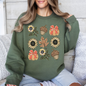 Autumn Floral, Sunflowers, Pumpkin, Fall Sweatshirt