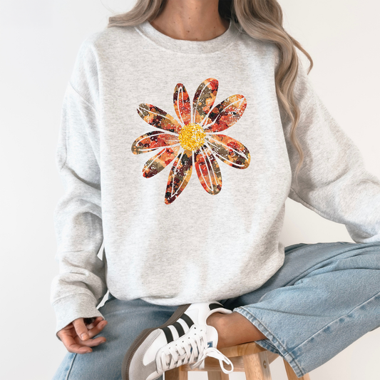 Autumn Flower, Beautiful Fall Floral Sweatshirt