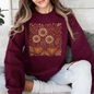 Autumn Wildflowers, Minimalist, Gorgeous, Fall, Pumpkin Sweatshirt