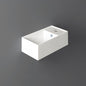 Britannia Rectangular Wall Mount Basin with Right Single Hole Drill