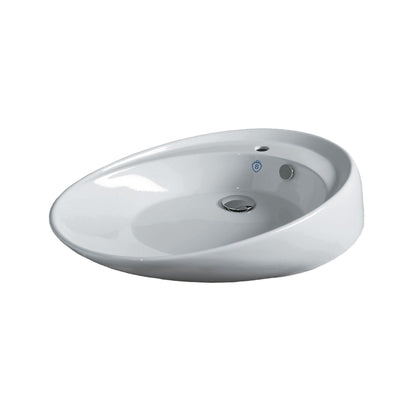 Britannia Oval Above Mount Basin with Single Faucet Hole Drill