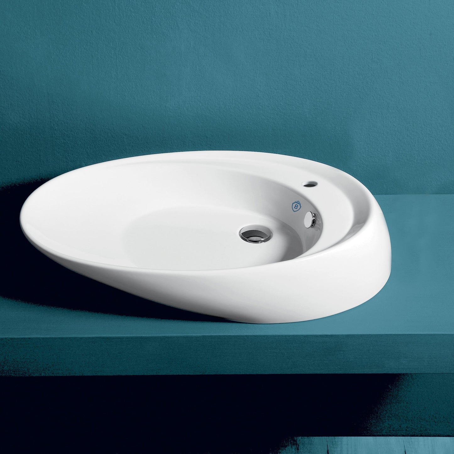 Britannia Oval Above Mount Basin with Single Faucet Hole Drill