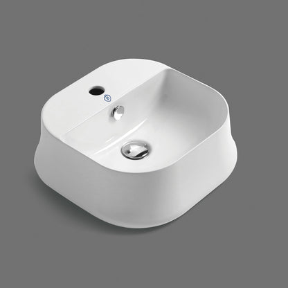 Britannia Square Above Mount Basin with Single Faucet Hole Drill