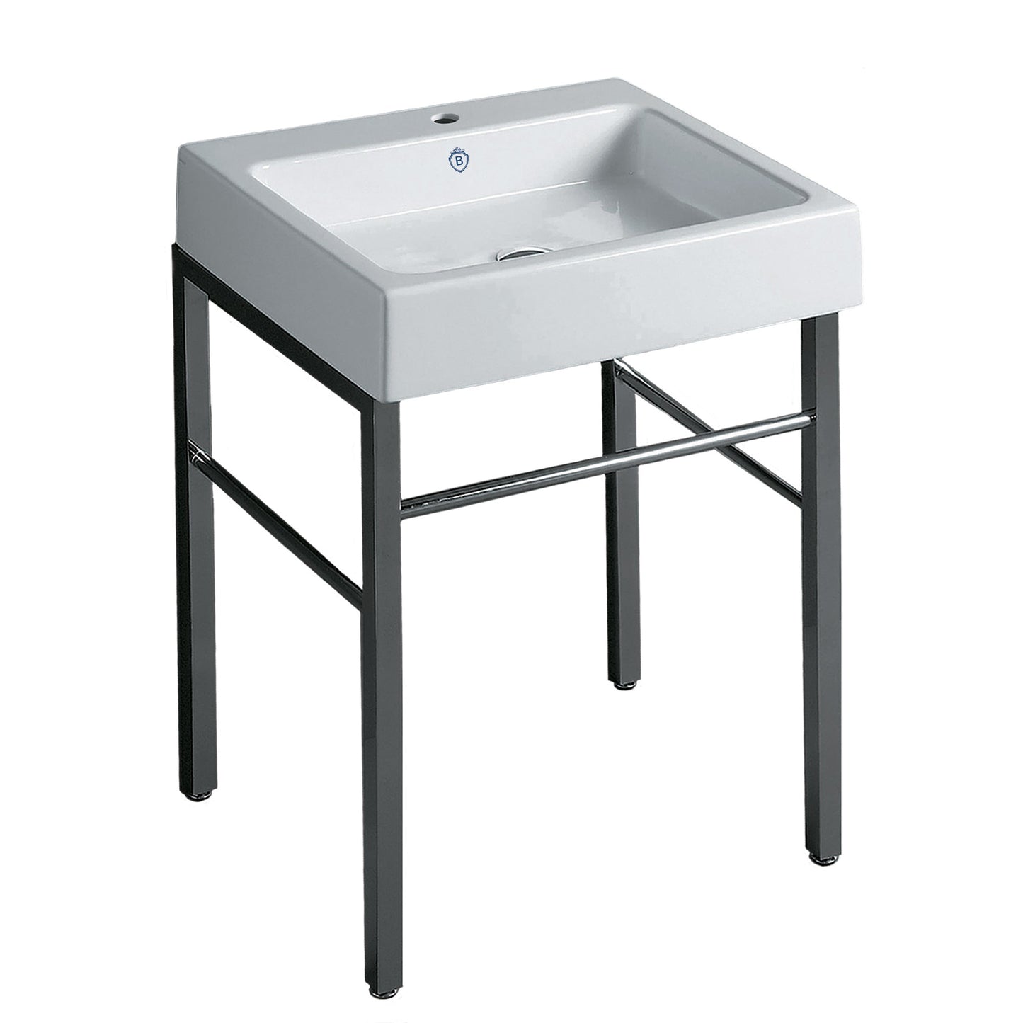 Britannia Rectangular Sink Console with Front towel Bar