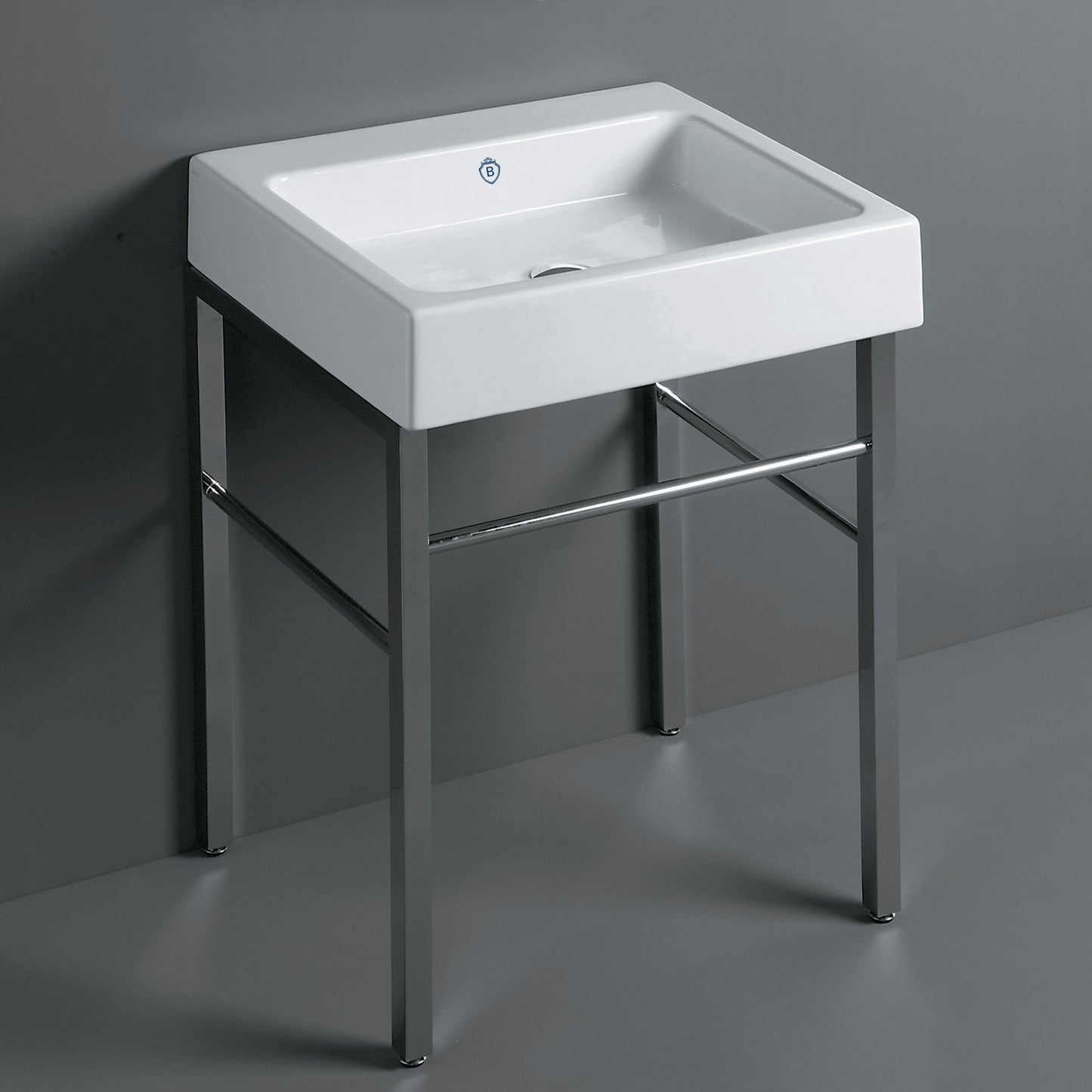 Britannia Rectangular Sink Console with Front towel Bar