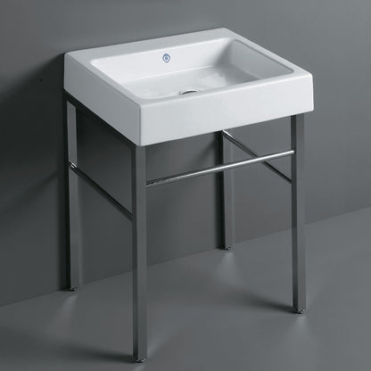 Britannia Rectangular Sink Console with Front towel Bar