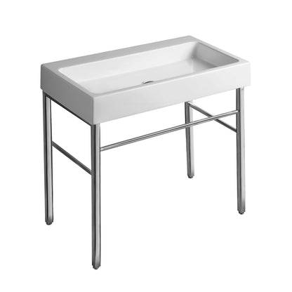 Britannia Large Rectangular Sink Console with Front towel Bar