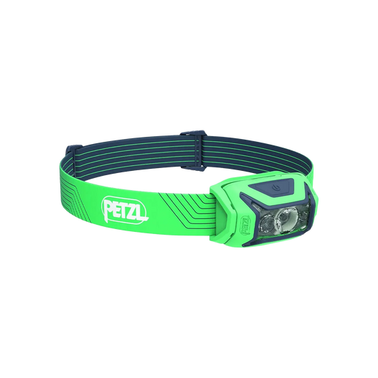 PETZL ACTIK Headlamp 450 Lumen Light with Red Lighting - Green