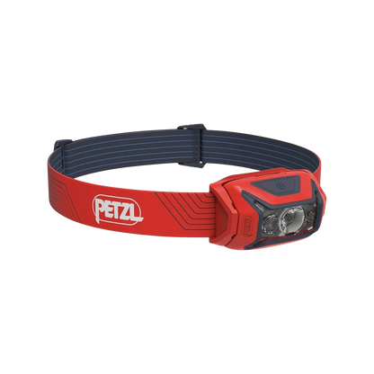 PETZL ACTIK Headlamp 450 Lumen Light with Red Lighting - Green