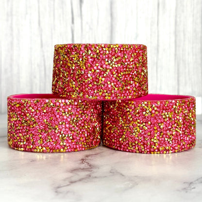 Pink Parade Druzy Tumbler Boot -fits 40oz New!