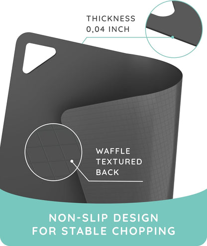 Flexible Cutting Mats Set of 3, Gray