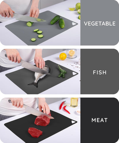 Flexible Cutting Mats Set of 3, Gray