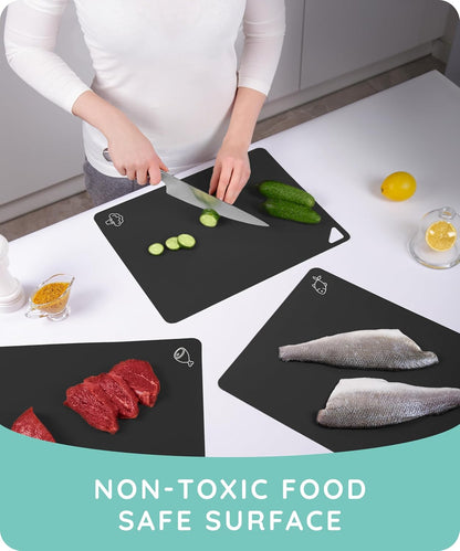Flexible Cutting Mats Set of 3, Black