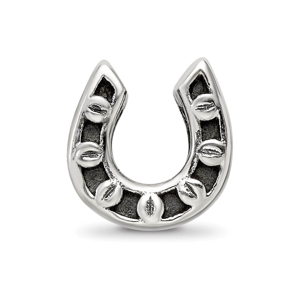 Sterling Silver Horseshoe Bead Charm