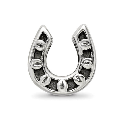 Sterling Silver Horseshoe Bead Charm