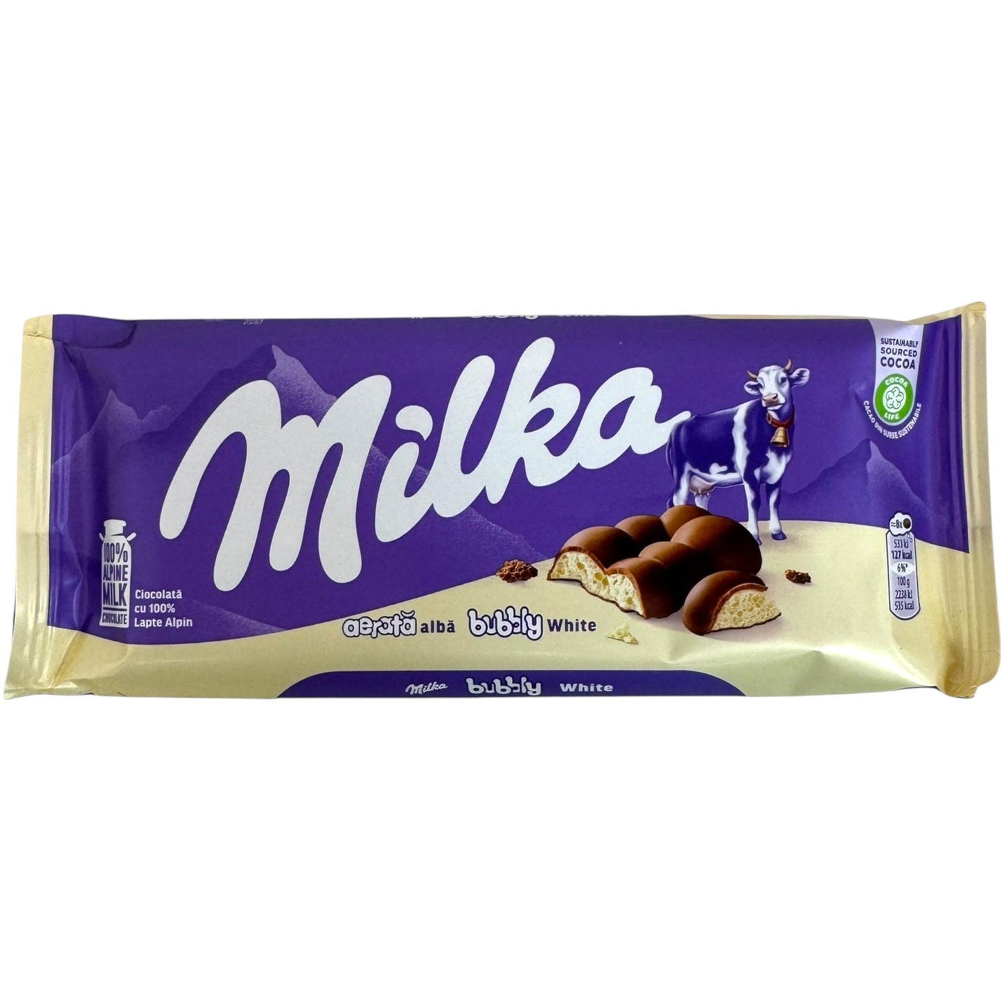 Malka Bubbly White Chocolate 95g - Creamy Indulgence for Chocolate Lovers