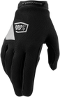 100% Women's Ridecamp Gloves - Black/Charcoal - Small 10013-00001