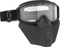 SCOTT Primal Snow Goggles - Safari Facemask - Black - Clear 278608-0001043