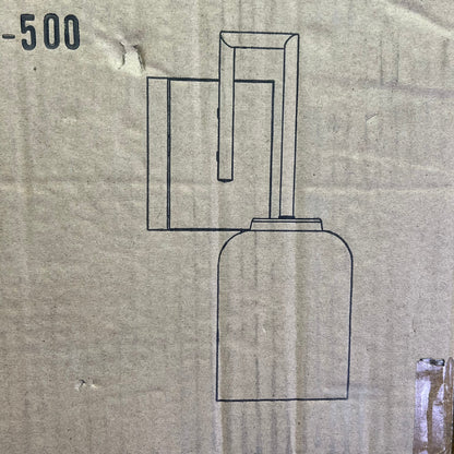 HOME PLACE  Modern Carter Sconce Lighting Fixture  Brushed Nickel 639311BN-500
