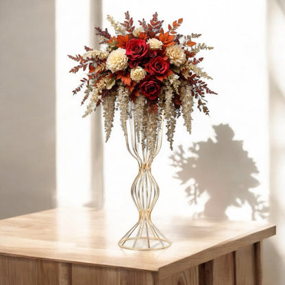 Elyss Wedding Party Table Decor - 23.6” Gold Flower Stand