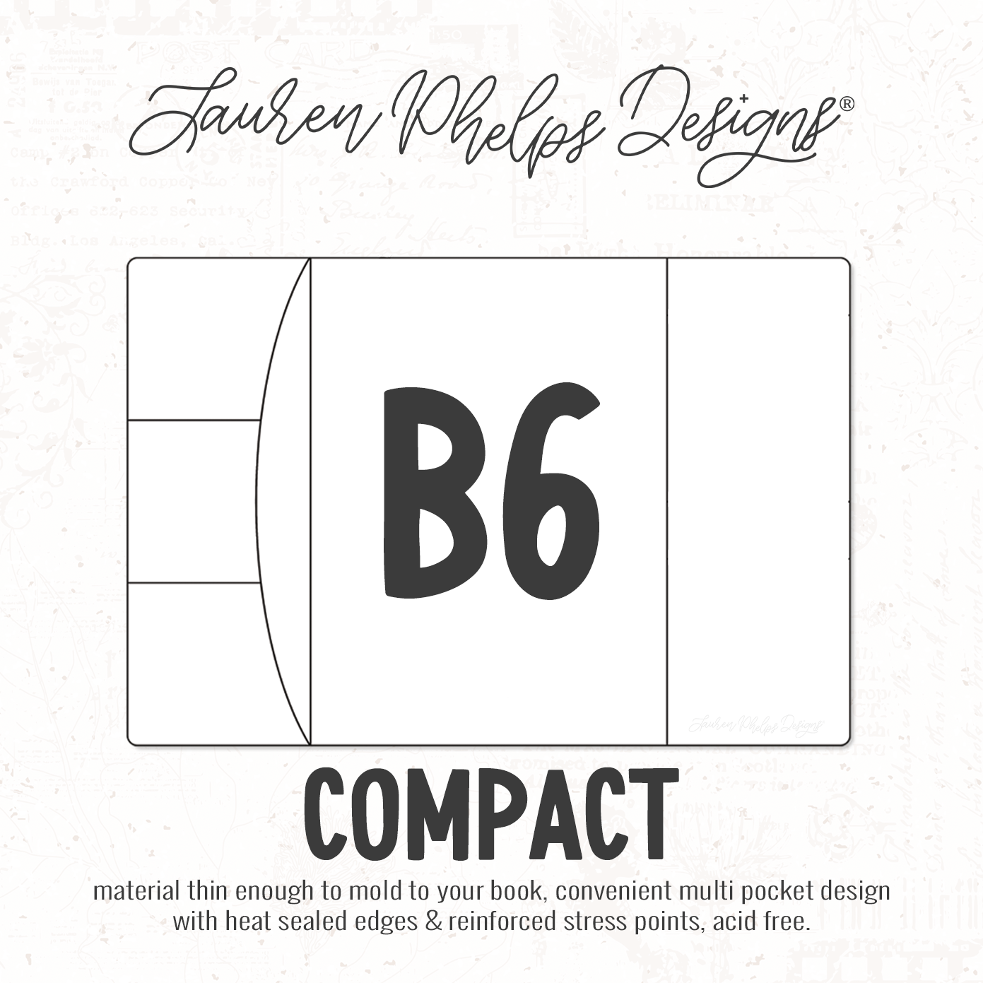 B6 | Clear Soft Vinyl Notebook Cover | 3 sizes