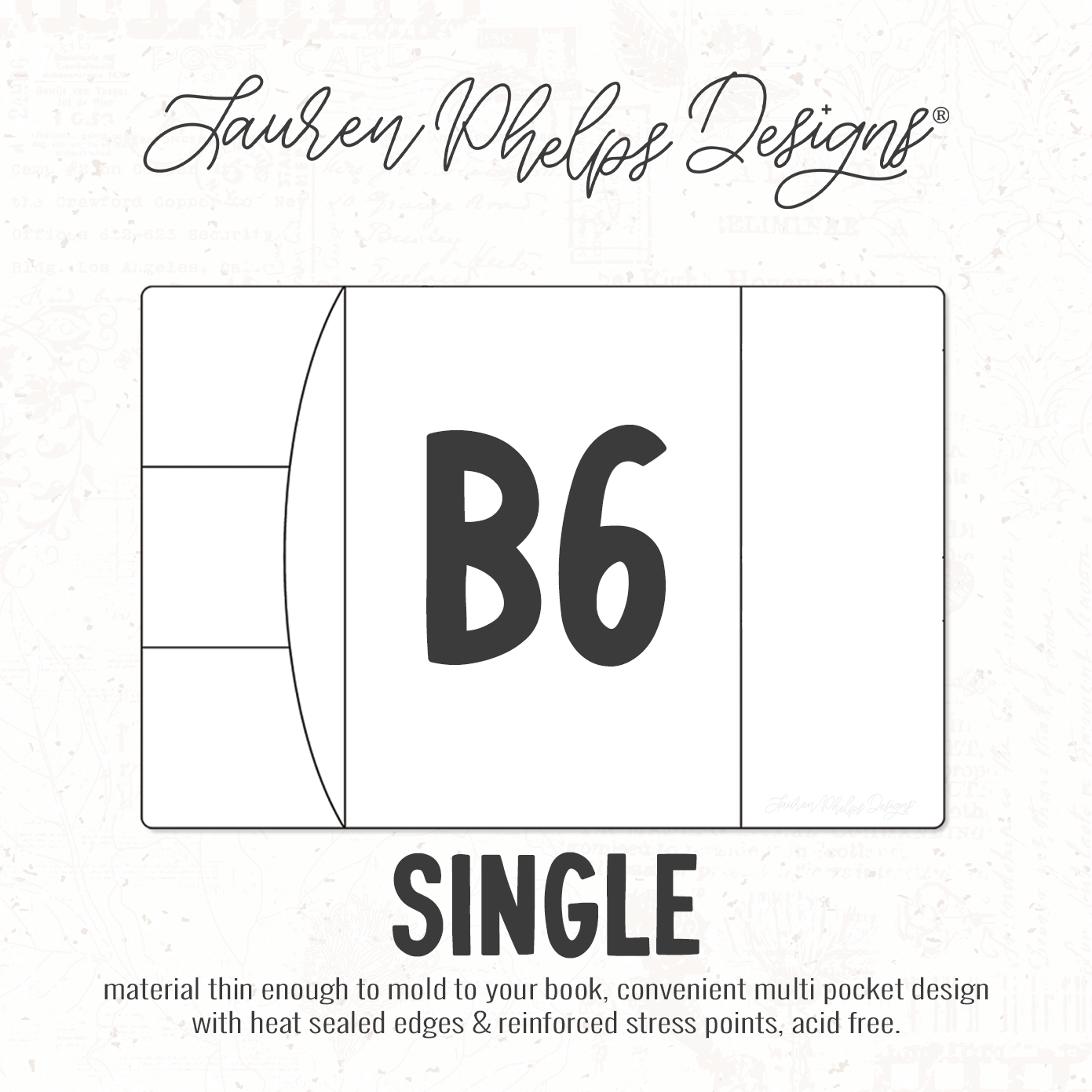 B6 | Clear Soft Vinyl Notebook Cover | 3 sizes
