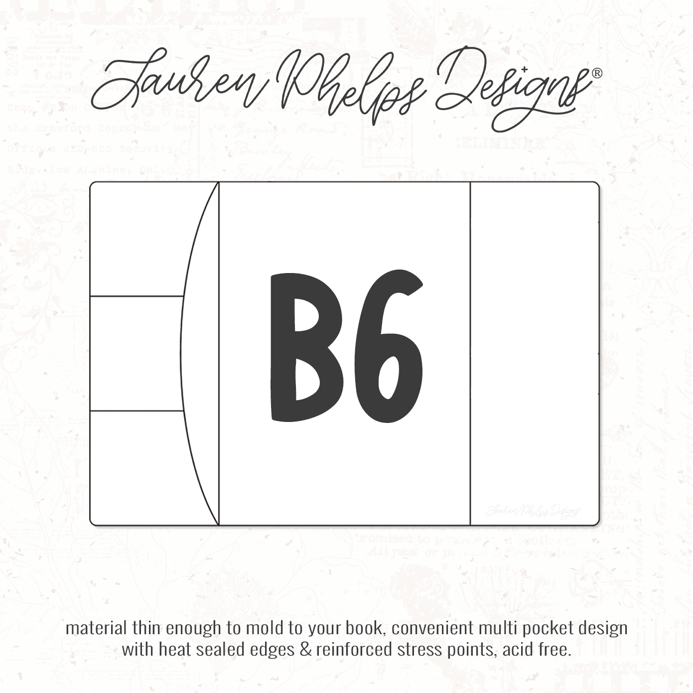 B6 | Clear Soft Vinyl Notebook Cover | 3 sizes