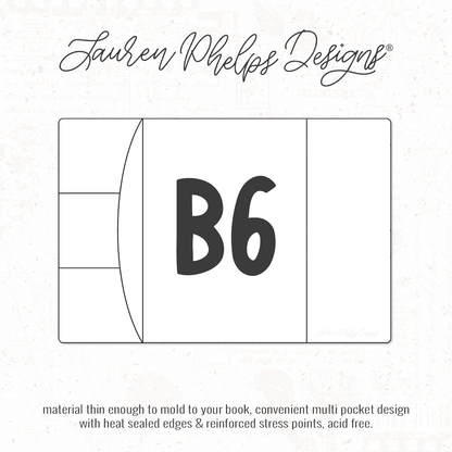 B6 | Clear Soft Vinyl Notebook Cover | 3 sizes