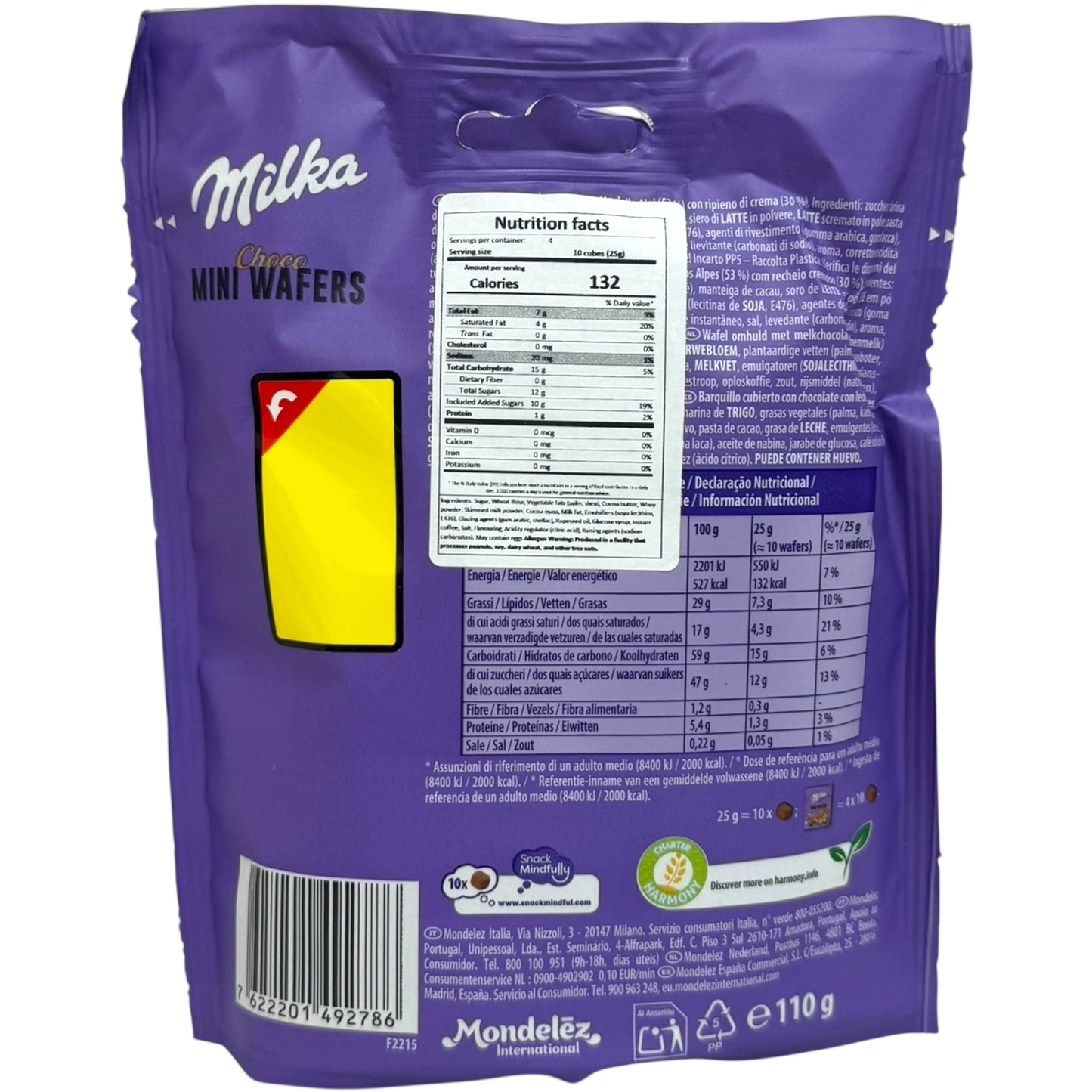 Milka Chocolate Mini Wafer 110g - Deliciously Crisp Chocolate Treats for Snack Lovers