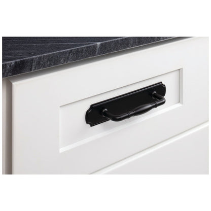 6-1/8" O.L. (96 mm Center-to-Center) Polished Chrome Pull Backplate