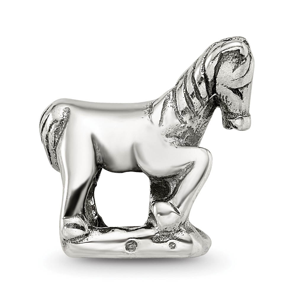 Sterling Silver Prancing Horse Bead Charm