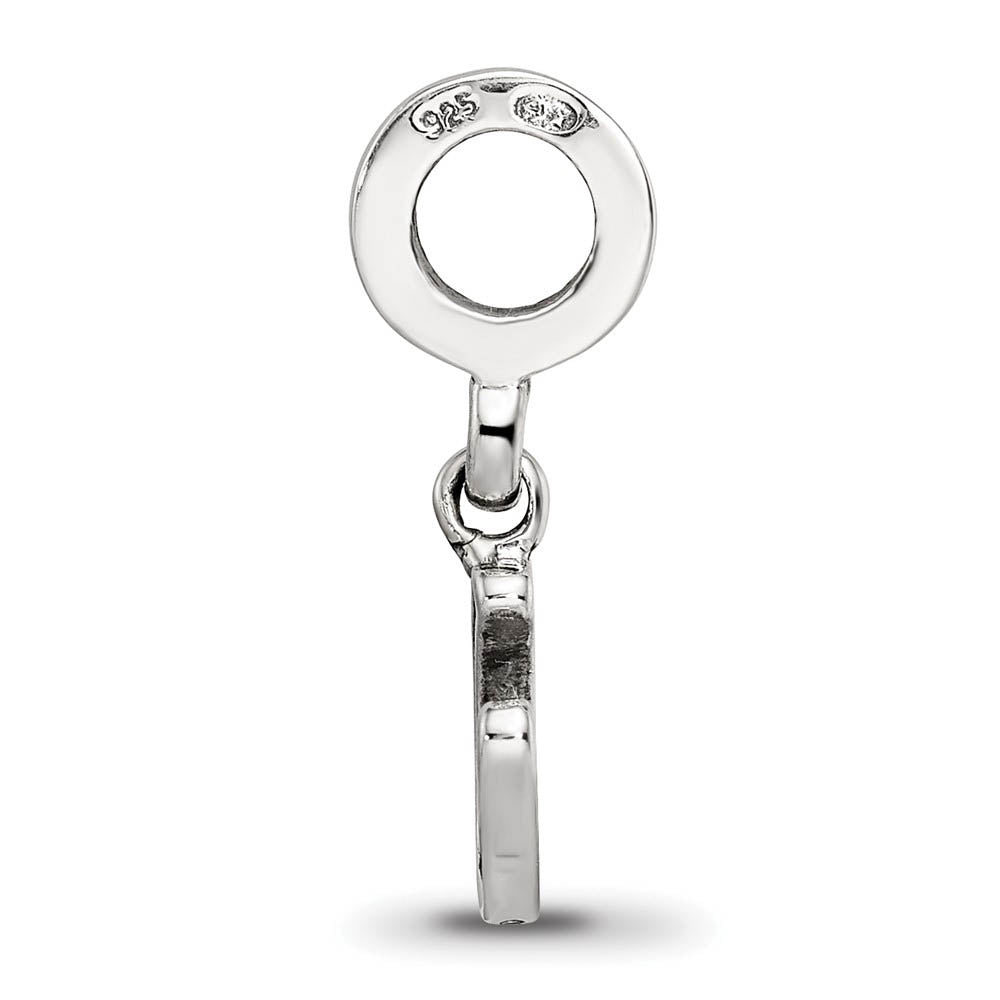 Sterling Silver Horseshoe Dangle Bead Charm