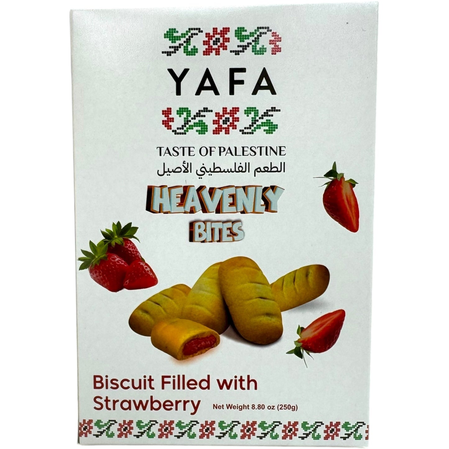 Yafa Strawberry Filled Biscuits - Delicate Treats with Sweet Strawberry Flavor 200g