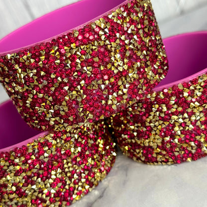 Berry Gold Druzy BLING Tumbler Boot -fits 40oz New!
