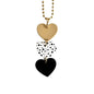 Triple Heart Charm - Tumbler Handle Charm
