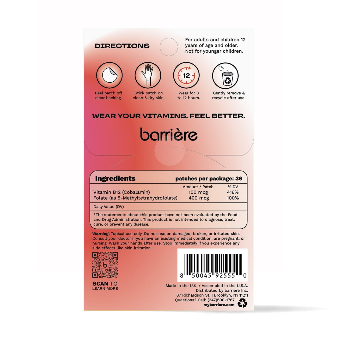 VITAMIN B12 PATCH