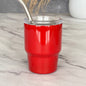 New! Mini Stainless Steel Tumbler with Straw