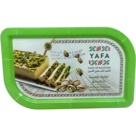 Yafa Pistachio Halva 400g - Traditional Middle Eastern Sweet Treat with Nutty Flavor